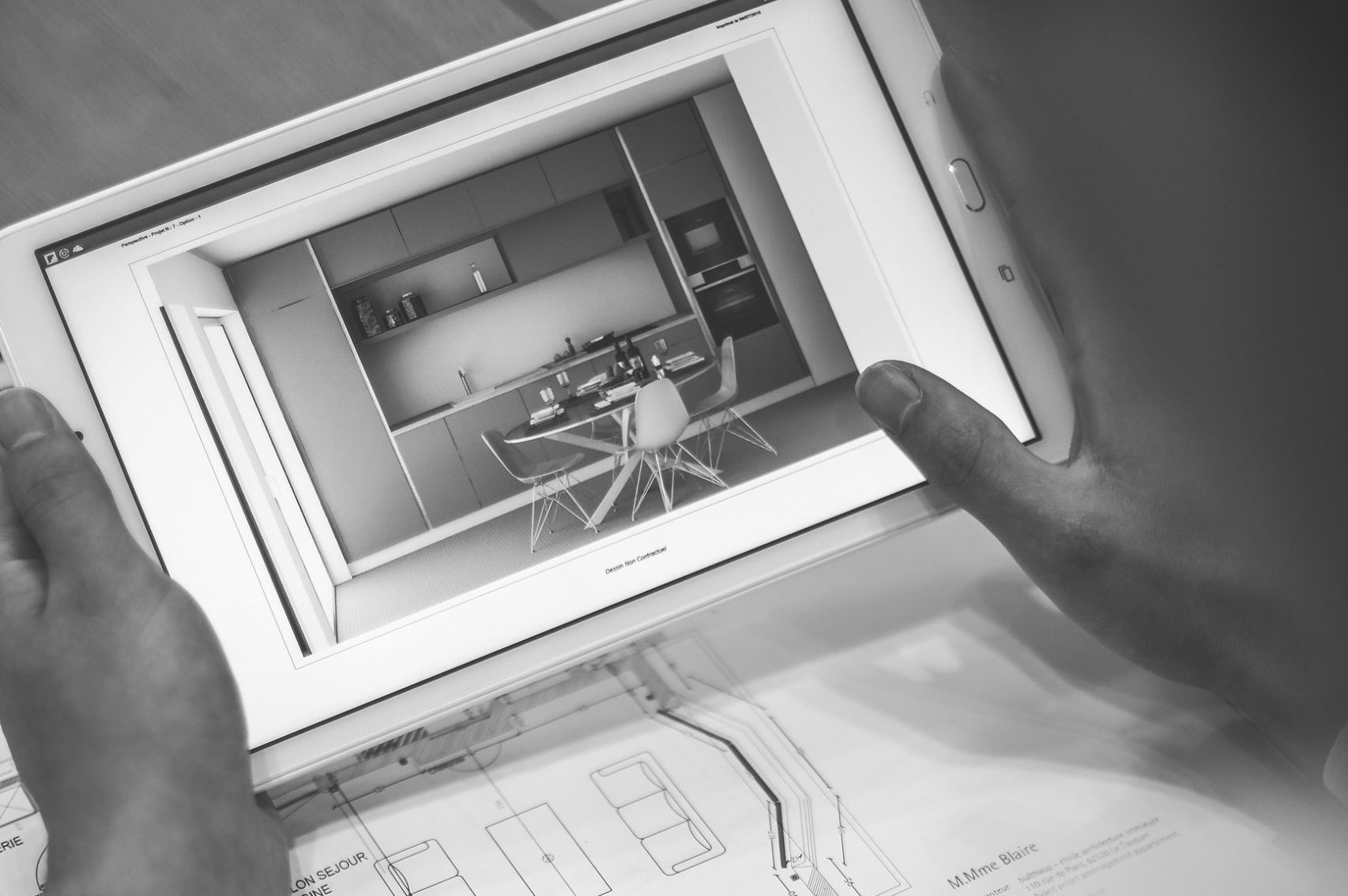 Cuisine d'architecte bulthaup intégrée à une architecture intérieure parisienne
